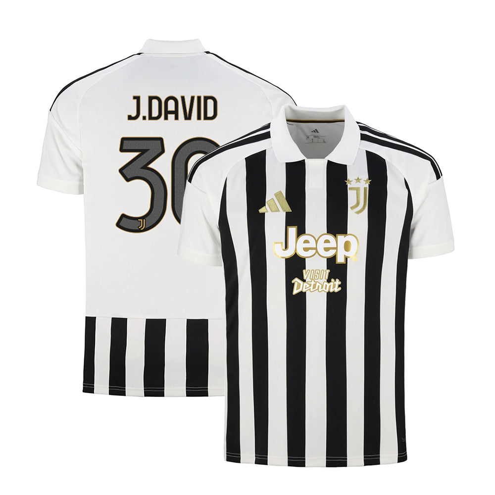 Juventus 2026/27 home stadium jersey with J.DAVID #30 custom print