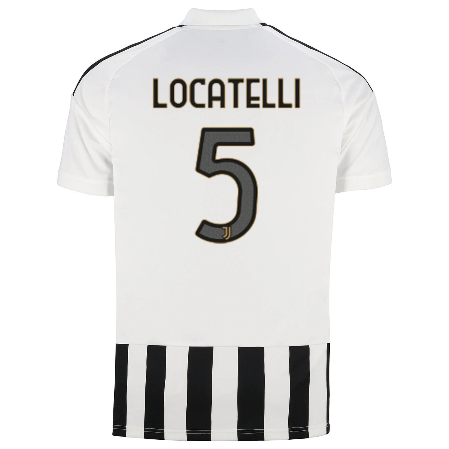 back view of Juventus 2026/27 home stadium jersey with LOCATELLI #5 custom print