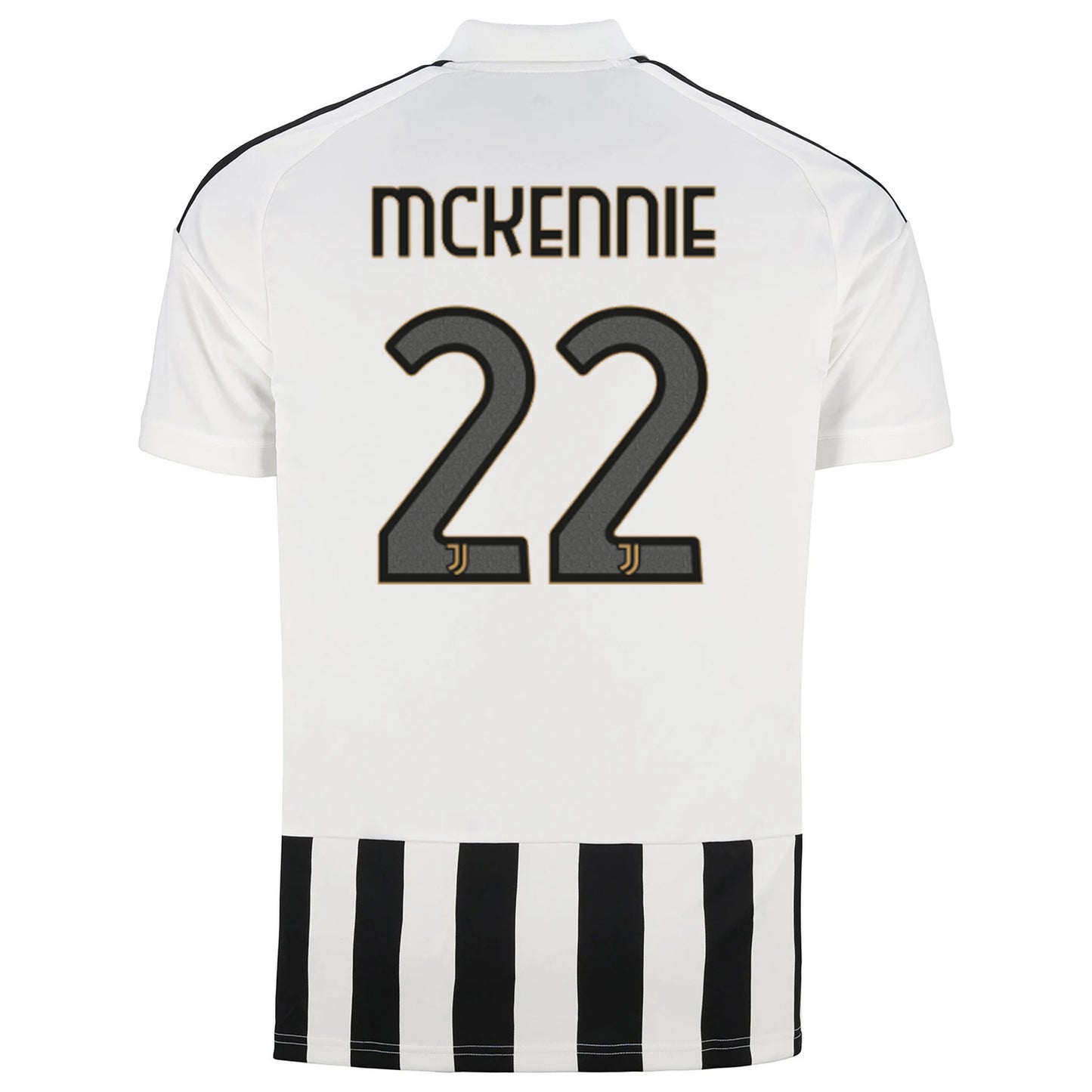 back view of Juventus 2026/27 home stadium jersey with MCKENNIE #22 custom print