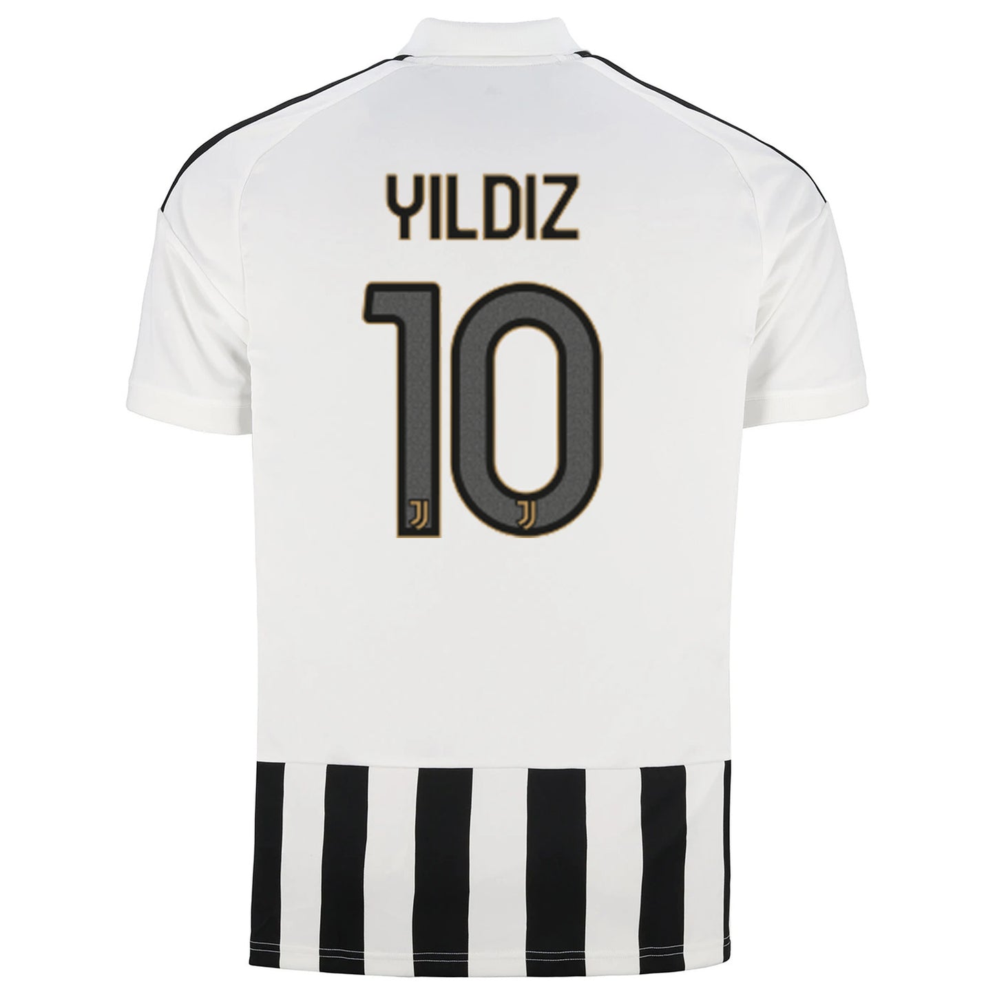 back view of Juventus 2026/27 home stadium jersey with YILDIZ #10 custom print
