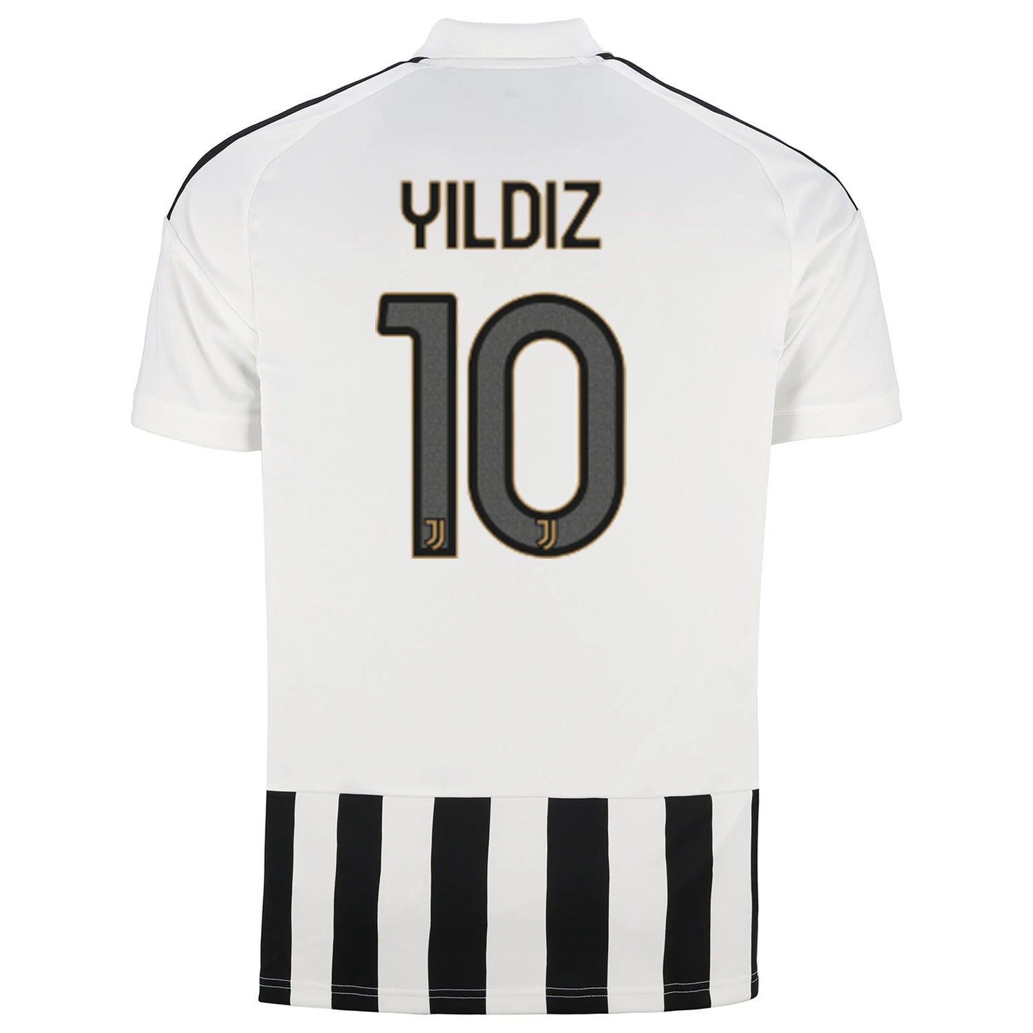 back view of Juventus 2026/27 home stadium jersey with YILDIZ #10 custom print