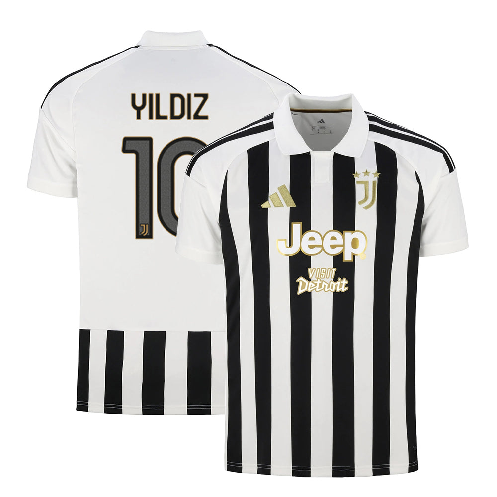 Juventus 2026/27 home stadium jersey with YILDIZ #10 custom print