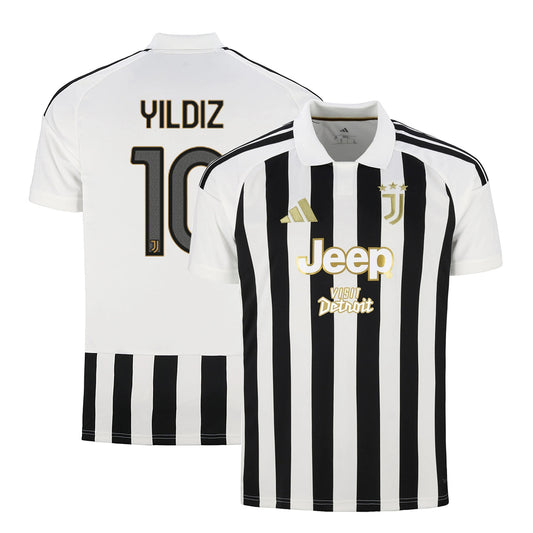 Juventus 2026/27 home stadium jersey with YILDIZ #10 custom print