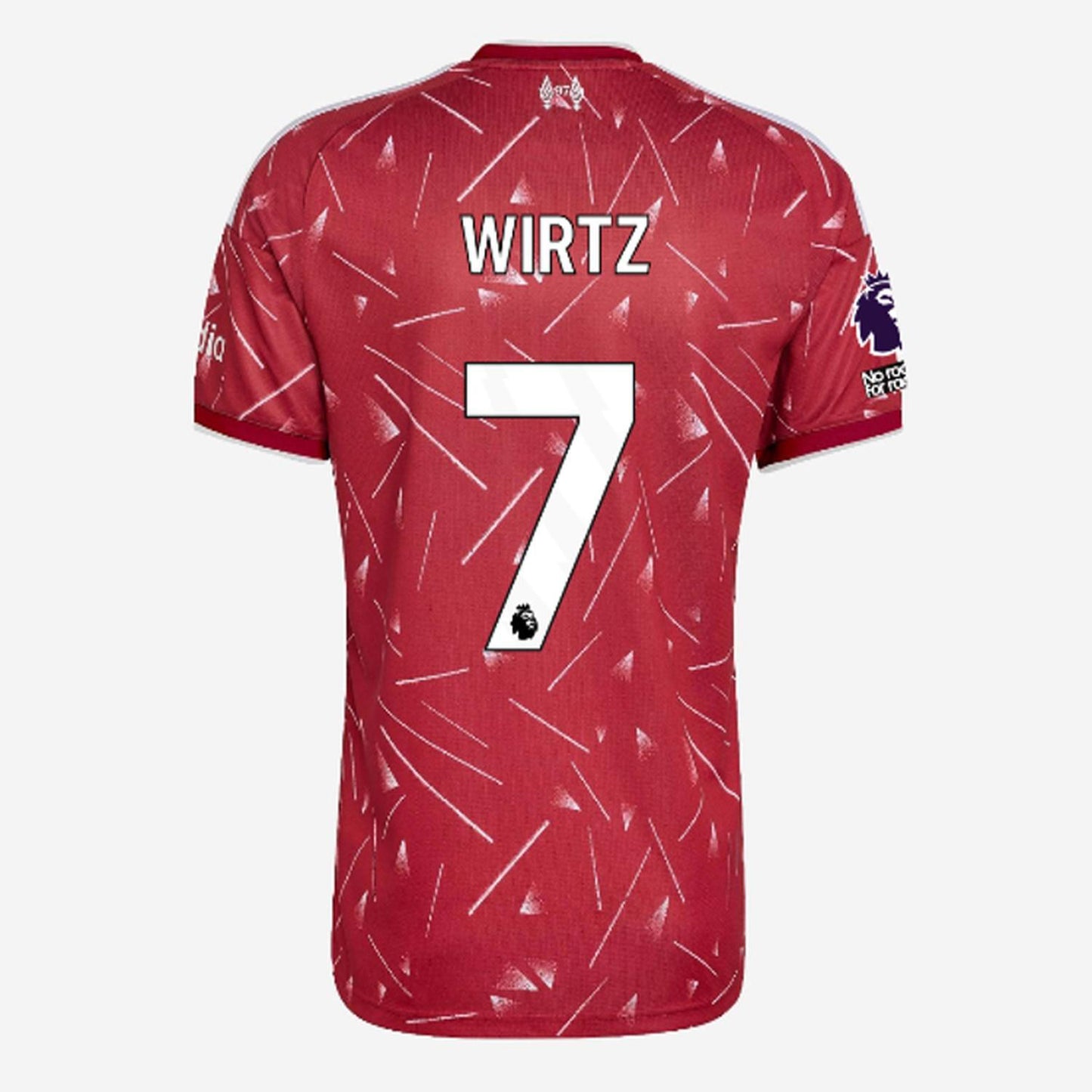 Back view of Liverpool 2026/27 home jersey with WIRT #7 print