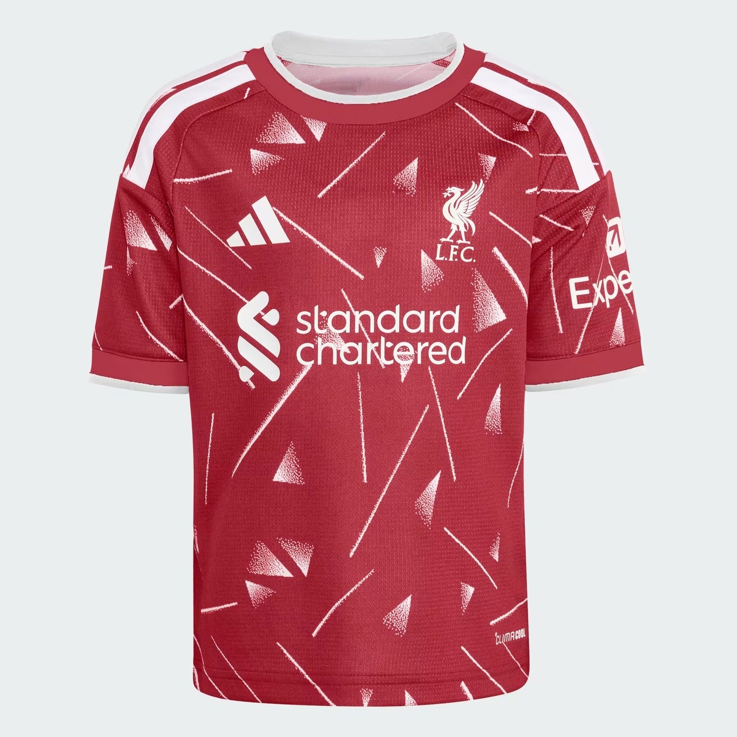 Liverpool 2026/27 kids home stadium replica jersey front view