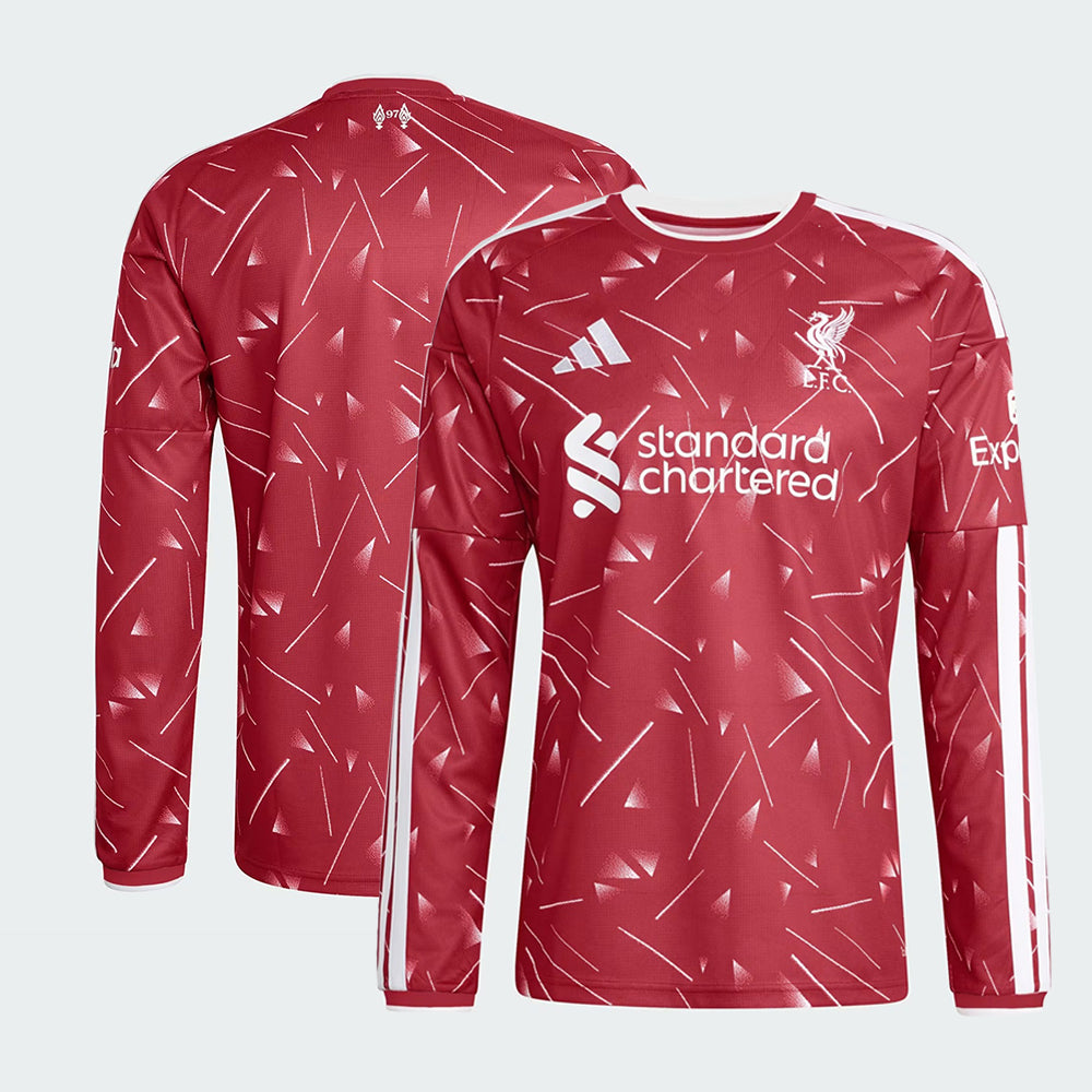 Liverpool 2026/27 long sleeve training jersey front and back view