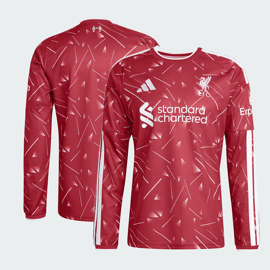 Liverpool 2026/27 long sleeve training jersey front and back view