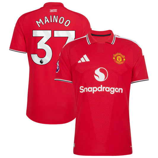 Manchester United 2026/27 Home Jersey with Mainoo #37 Print - Stadium Replica - Final Third Kit