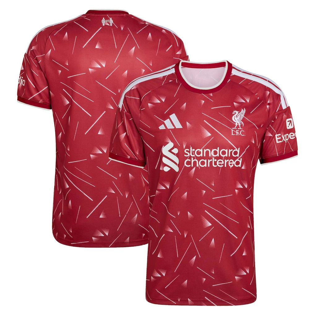 Liverpool 2026/27 home stadium jersey front and back view