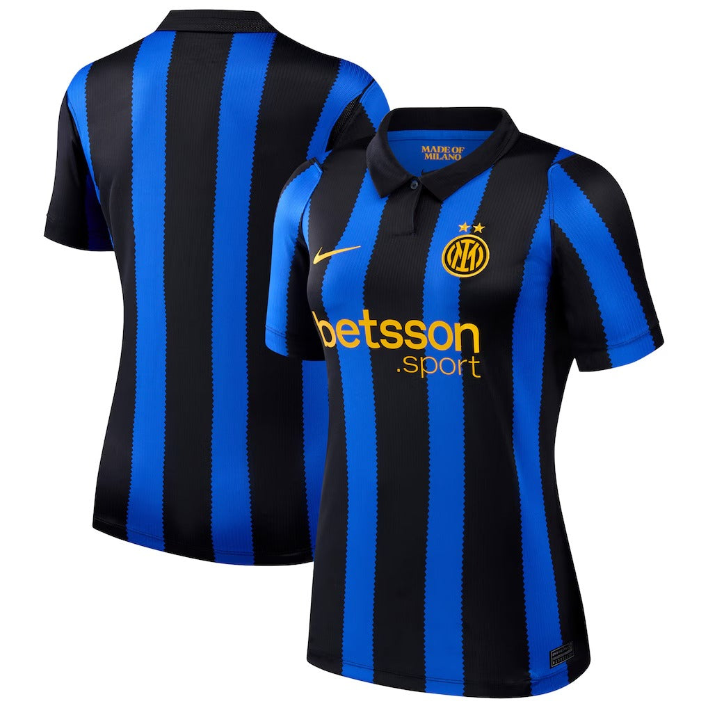 Inter Milan 2026/27 women's home soccer jersey front and back view
