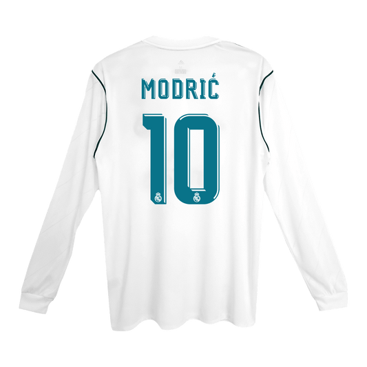 Retro Jersey MODRIĆ #10 Real Madrid Retro Jersey Home Soccer Shirt 2017/18