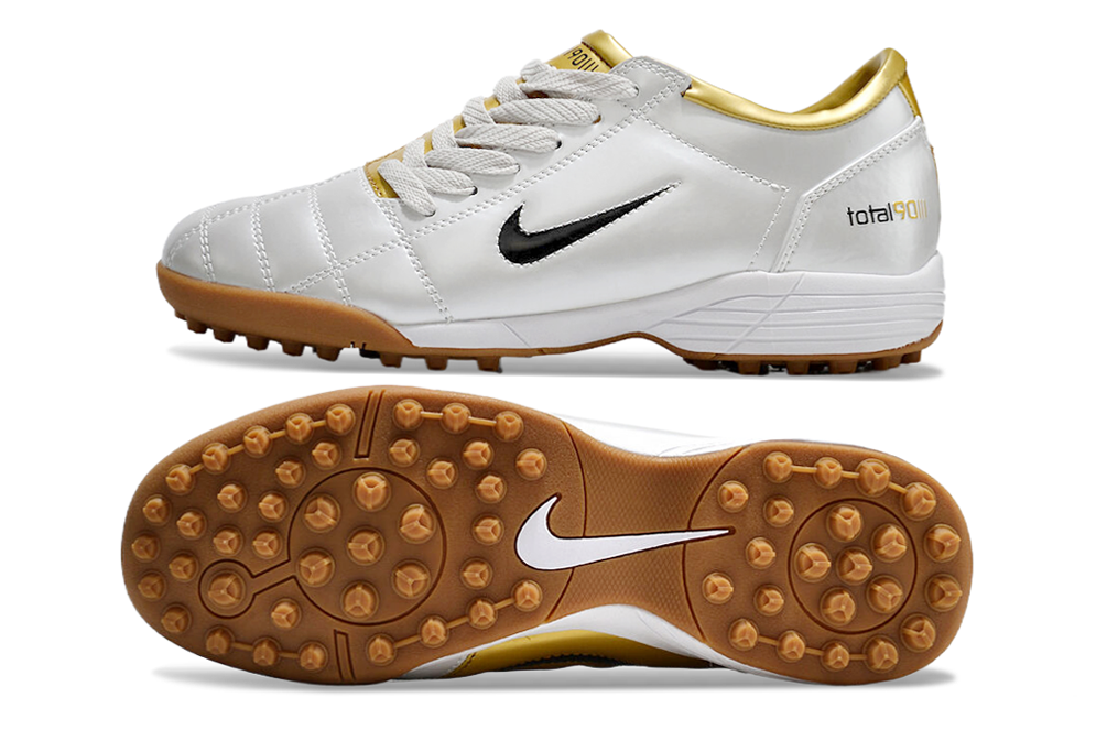 Nike Total 90 (T90) Laser SE FG/MG Football Soccer Boots Cleats WHT-GRY