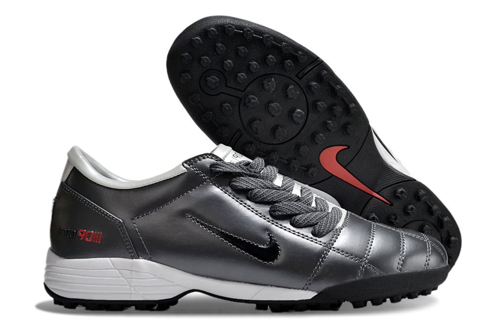 Nike Total 90 (T90) Laser SE FG/MG Football Soccer Boots Cleats WHT-GRY