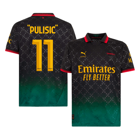 AC Milan PULISIC  #11 Fourth Away Soccer Jersey 2024/25