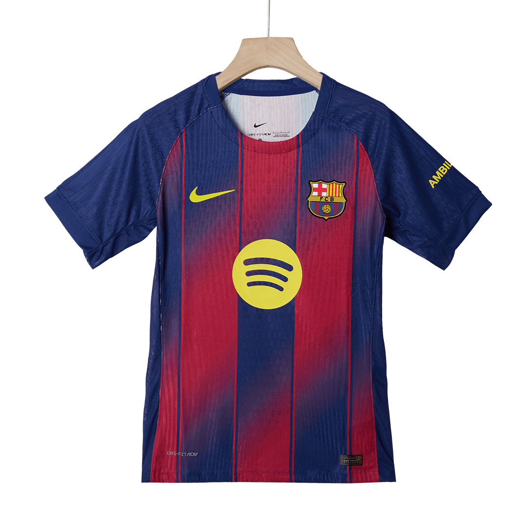 LAMINE YAMAL #10 Barcelona Home Authentic Soccer Jersey 2025/26 - UCL