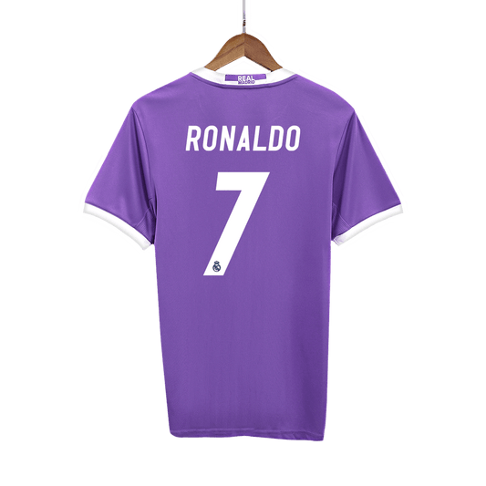 RONALDO #7 Real Madrid Retro Jersey Away Soccer Shirt 2016/17