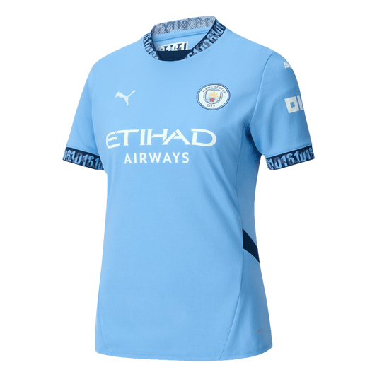 Gift-Women's Manchester City Home Soccer Jersey Shirt 2024/25