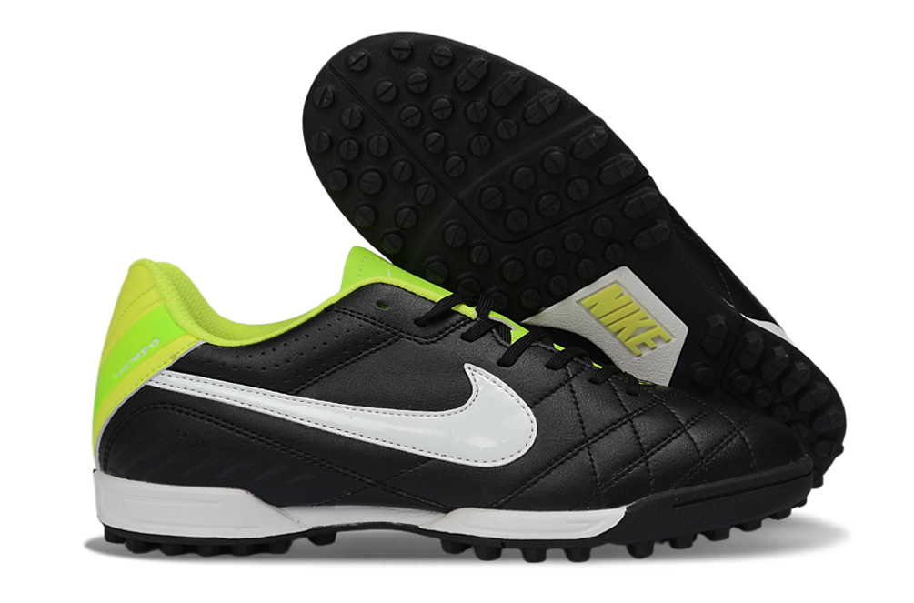 Nike Tiempo Ligera V TF Men's Turf Soccer Boots Cleats Shoes - Black/White