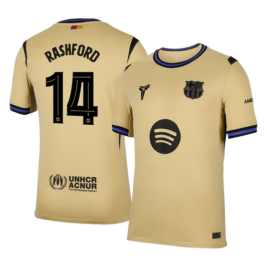 RASHFORD #14 Barcelona Away Soccer Jersey 2025/26 -UCL