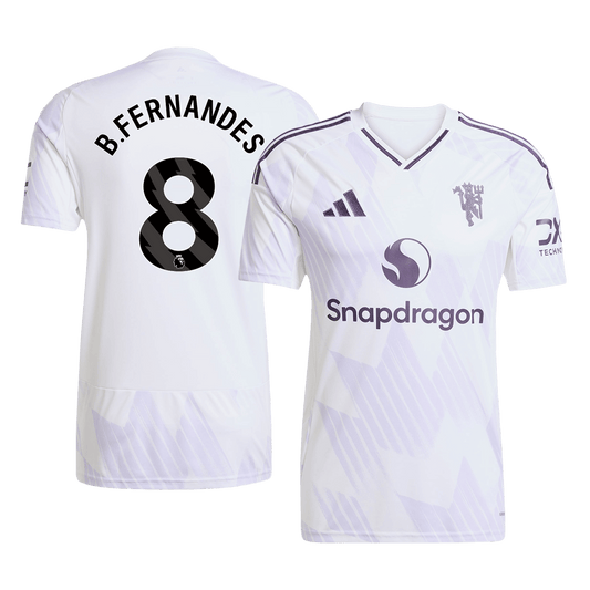 B.FERNANDES #8 Manchester United Away Soccer Jersey 2025/26