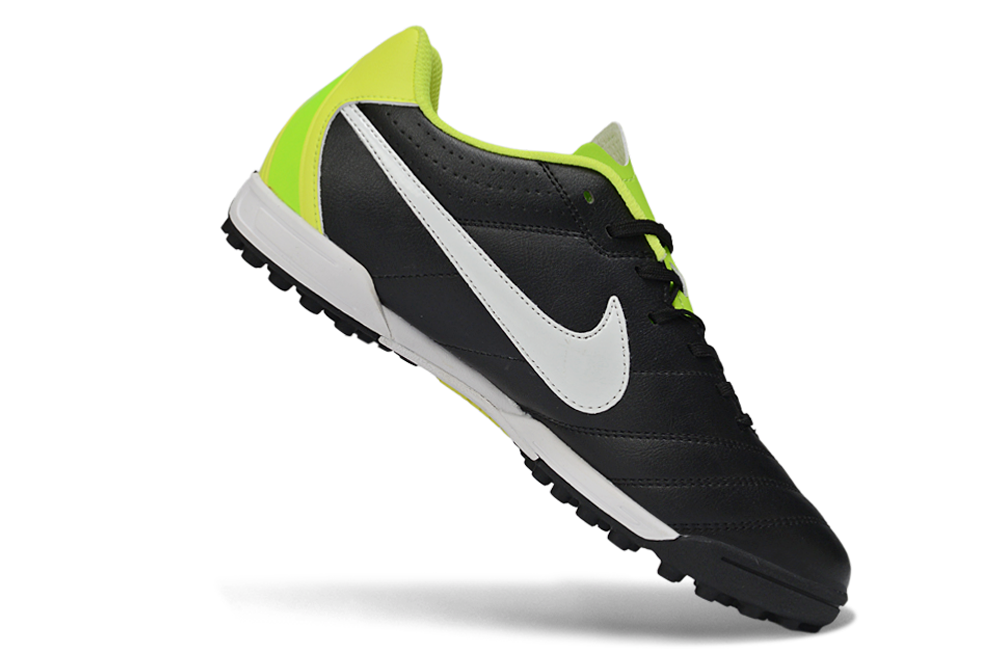 Nike Tiempo Ligera V TF Men's Turf Soccer Boots Cleats Shoes - Black/White