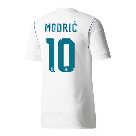 MODRIĆ #10 Real Madrid Retro Jersey Home Soccer Shirt 2017/18