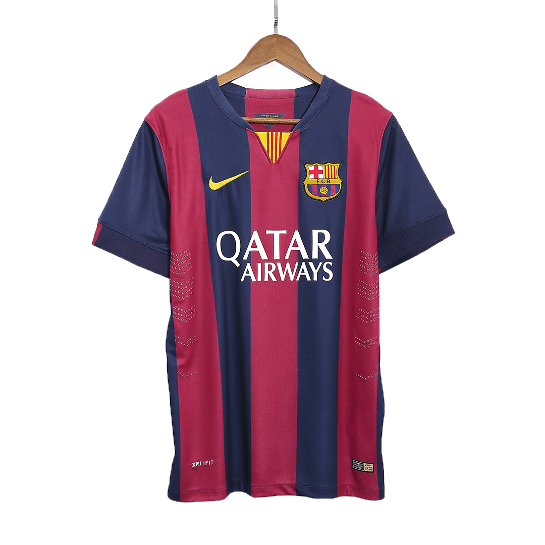 Retro Jersey SUÁREZ #9 Barcelona Retro Jersey Home Soccer Shirt 2014/15