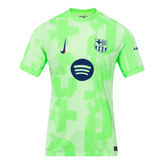 Authentic Barcelona Third Away Soccer Jersey 2024/25 - UCL¡ꡧSpotify Logo Without Text¡ê?