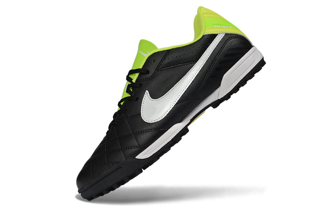 Nike Tiempo Ligera V TF Men's Turf Soccer Boots Cleats Shoes - Black/White