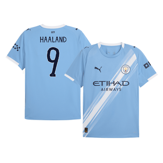 HAALAND #9 Manchester City Home Soccer Jersey 2025/26 Blue Jersey - Club World Cup