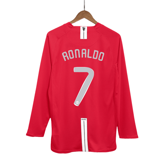 Manchester United RONALDO #7 Retro Jersey Home Soccer Shirt 2007/08 - UCL Final
