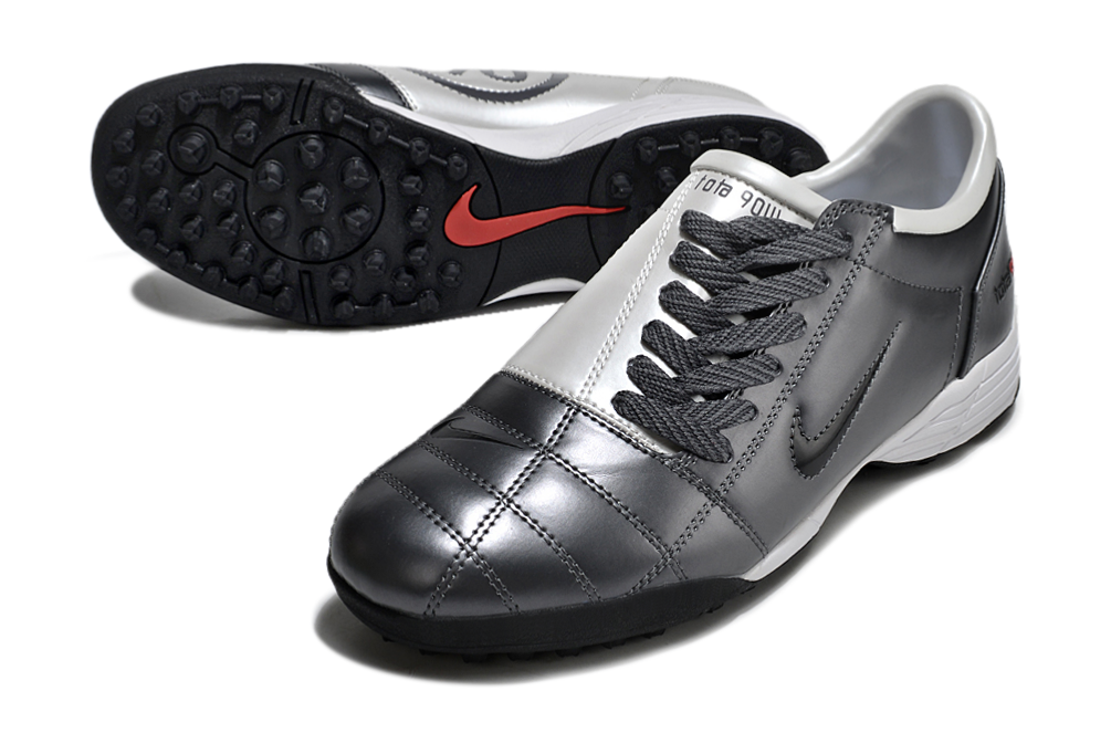 Nike Total 90 (T90) Laser SE FG/MG Football Soccer Boots Cleats WHT-GRY
