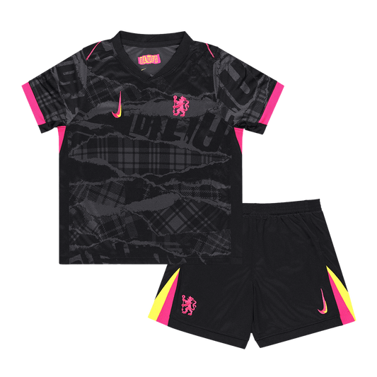 Kid's Chelsea Third Away Soccer Jersey Kit(Shirt+Shorts) 2024/25