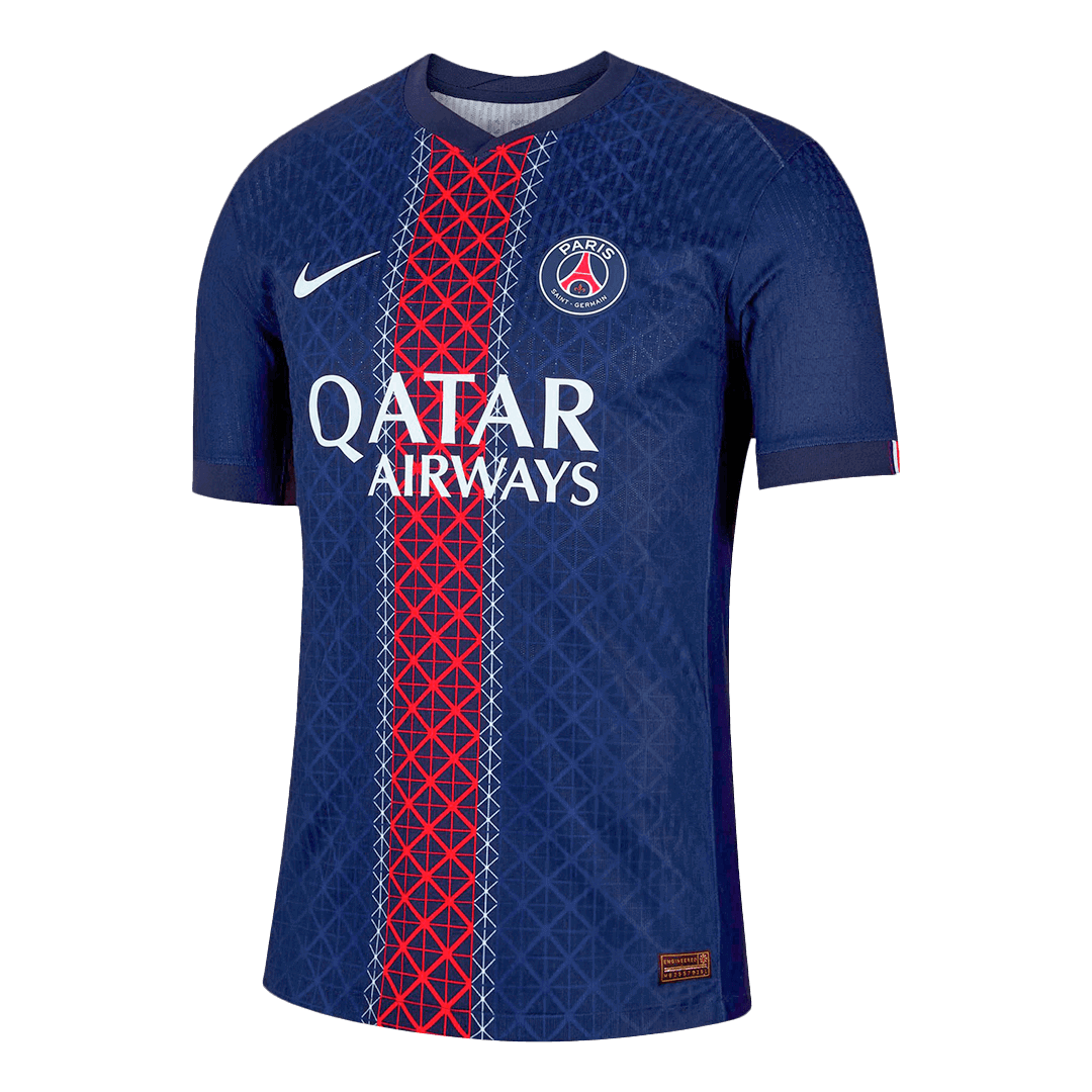 KVARATSKHELIA #7 PSG Home Authentic Soccer Jersey 2025/26