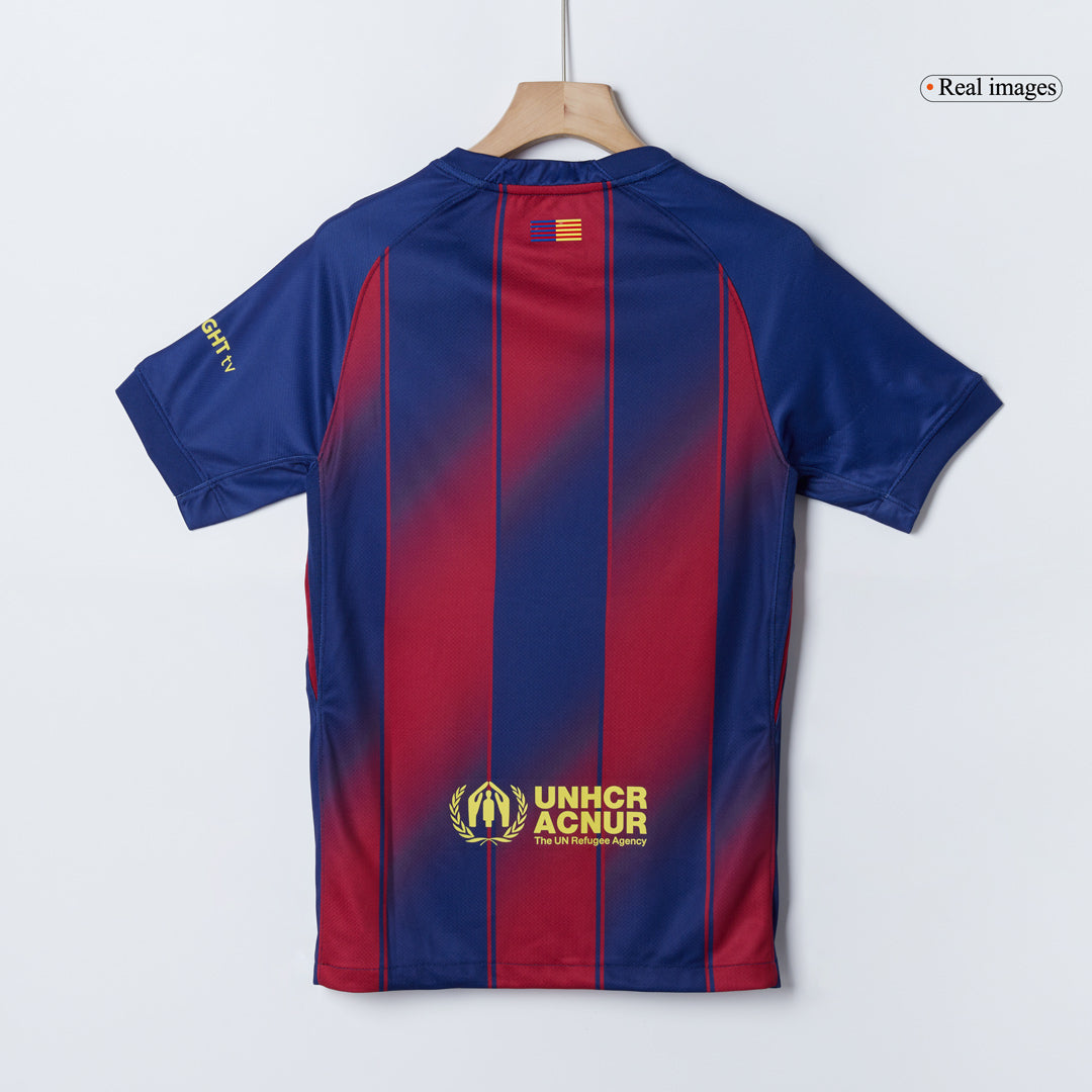 LAMINE YAMAL #10 Barcelona Home Soccer Jersey 2025/26 -UCL