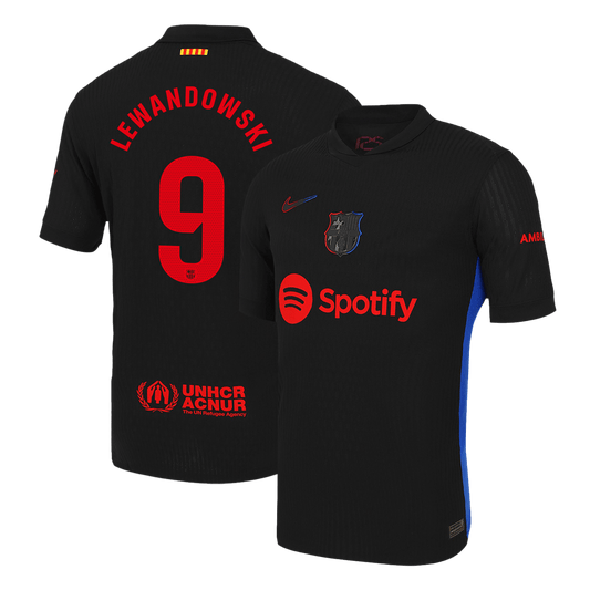 Authentic LEWANDOWSKI #9 Barcelona Away Soccer Jersey 2024/25