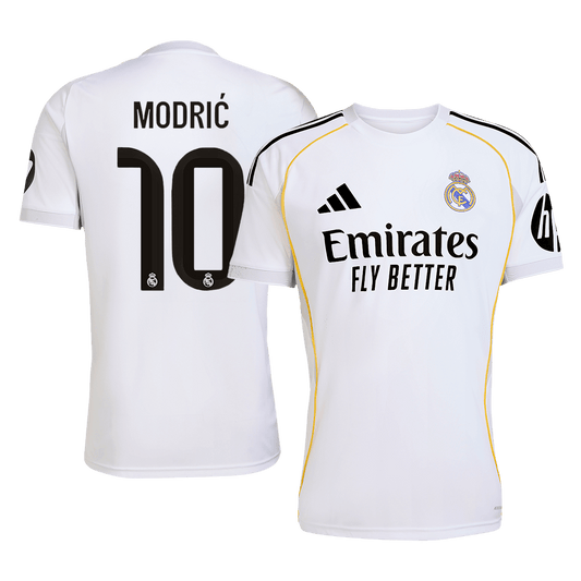MODRIC #10 Real Madrid Soccer Jersey Home Custom Shirt 2025/26