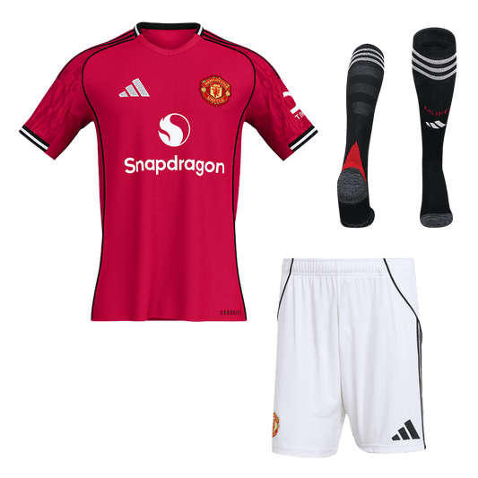 Manchester United Home Jerseys Full Kit 2025/26