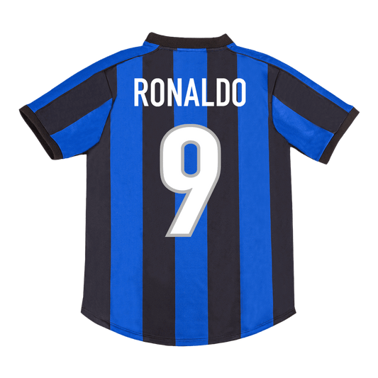 Retro Jersey RONALDO #9 Inter Milan Retro Jersey Home Soccer Shirt 1999/00