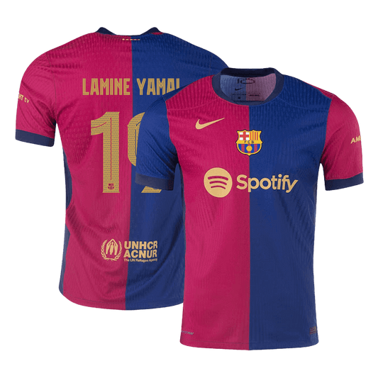 Authentic  LAMINE YAMAL #19 Barcelona Home Football Shirt 2024/25 - UCL