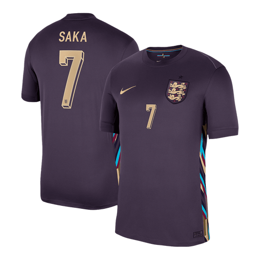 SAKA #7 England Away Soccer Jersey Euro 2024
