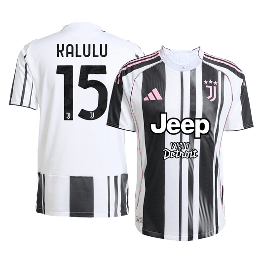 KALULU #15 Juventus Home Authentic Soccer Jersey 2025/26
