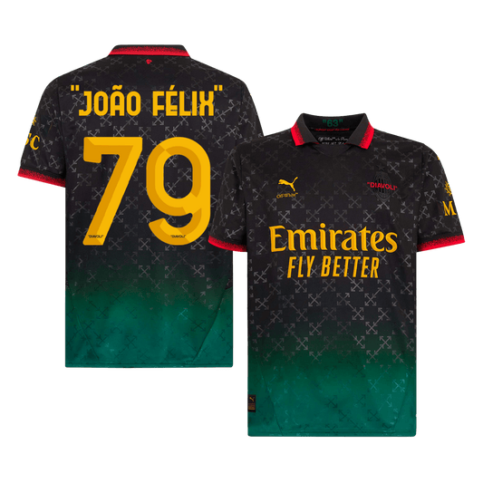 JOÃO FÉLIX  #79 AC Milan Fourth Away Soccer Jersey 2024/25