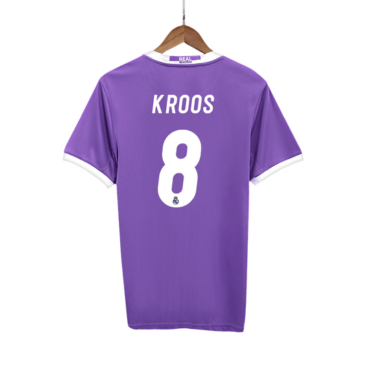 KROOS #8 Real Madrid Retro Jersey Away Soccer Shirt 2016/17