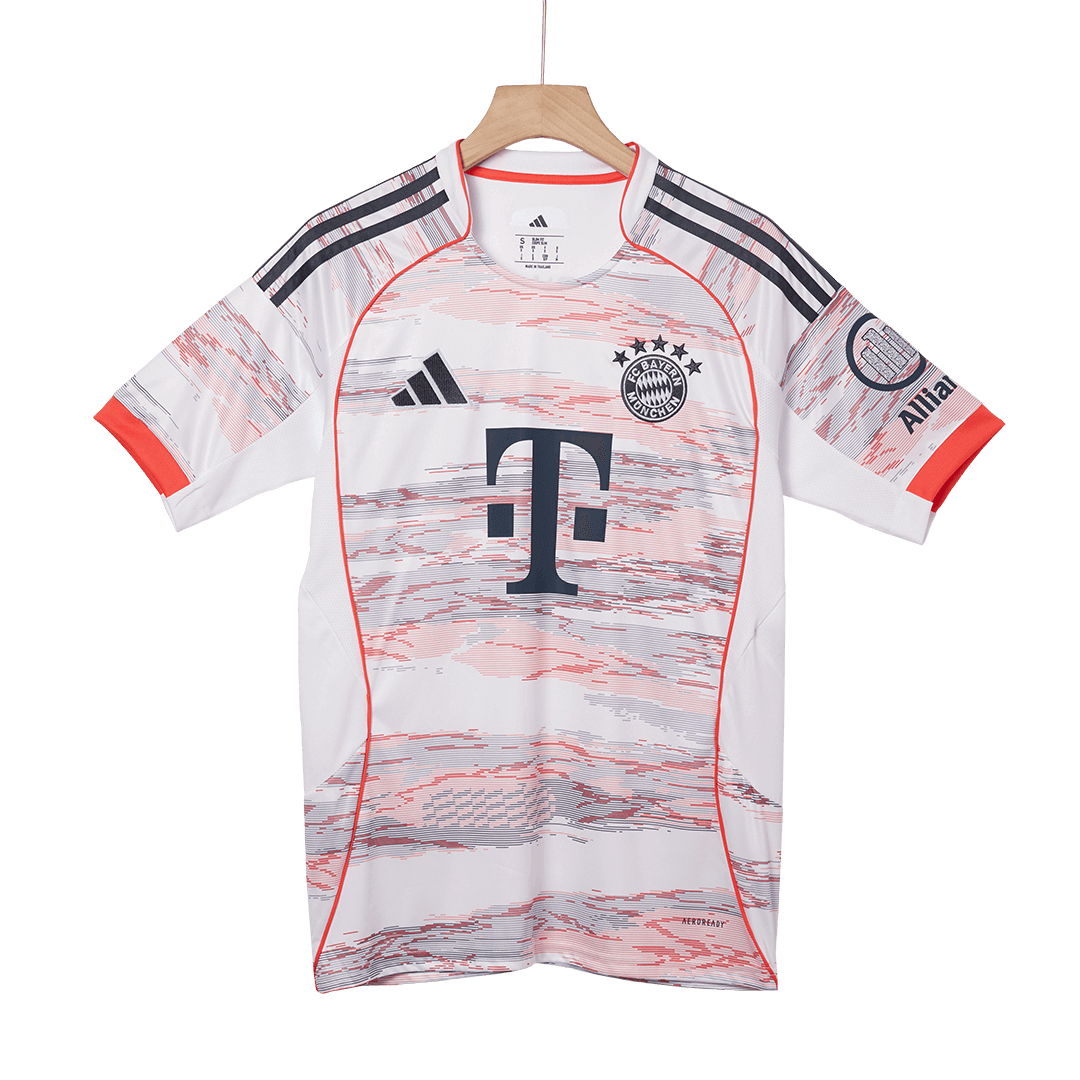 MULLER  #25 Bayern Munich Away Soccer Jersey 2025/26 White
