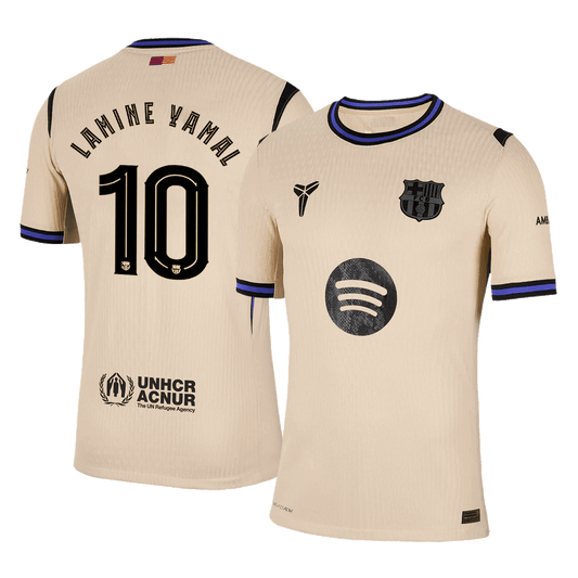 LAMINE YAMAL #10 Barcelona Away Authentic Soccer Jersey 2025/26 - UCL