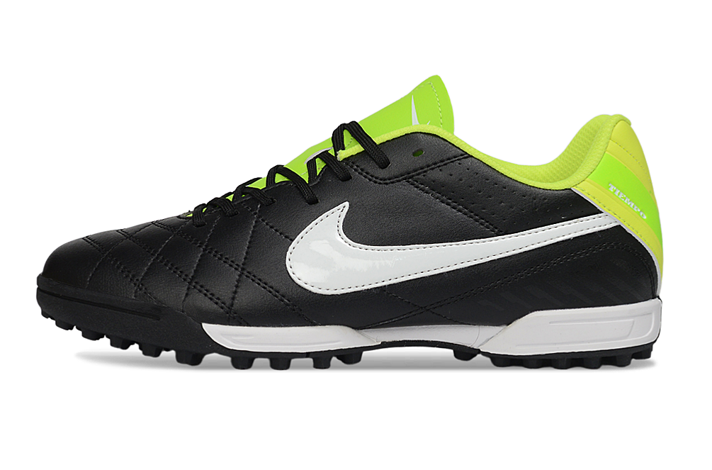 Nike Tiempo Ligera V TF Men's Turf Soccer Boots Cleats Shoes - Black/White