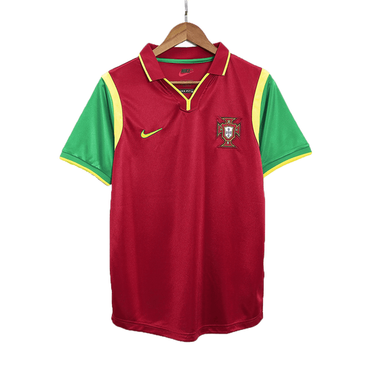 Retro 1999 Portugal Home Soccer Jersey