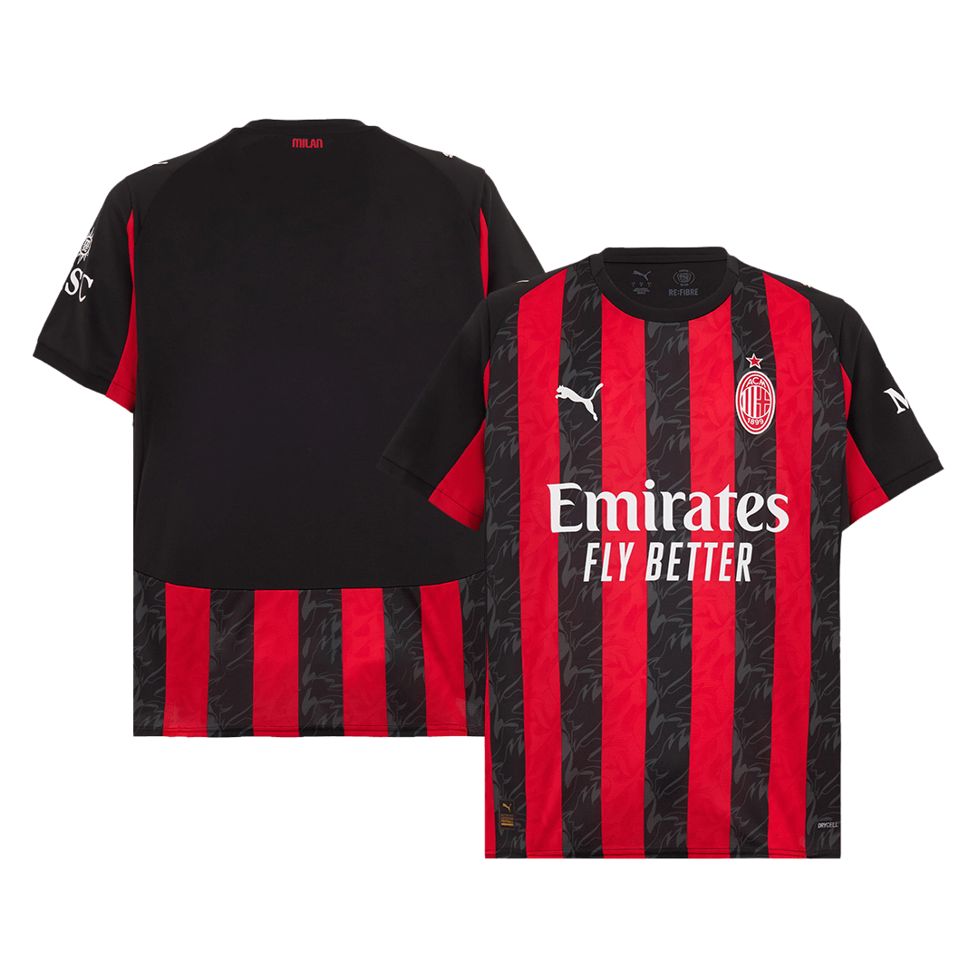 AC Milan Home Soccer Jersey 2025/26 Red&Black