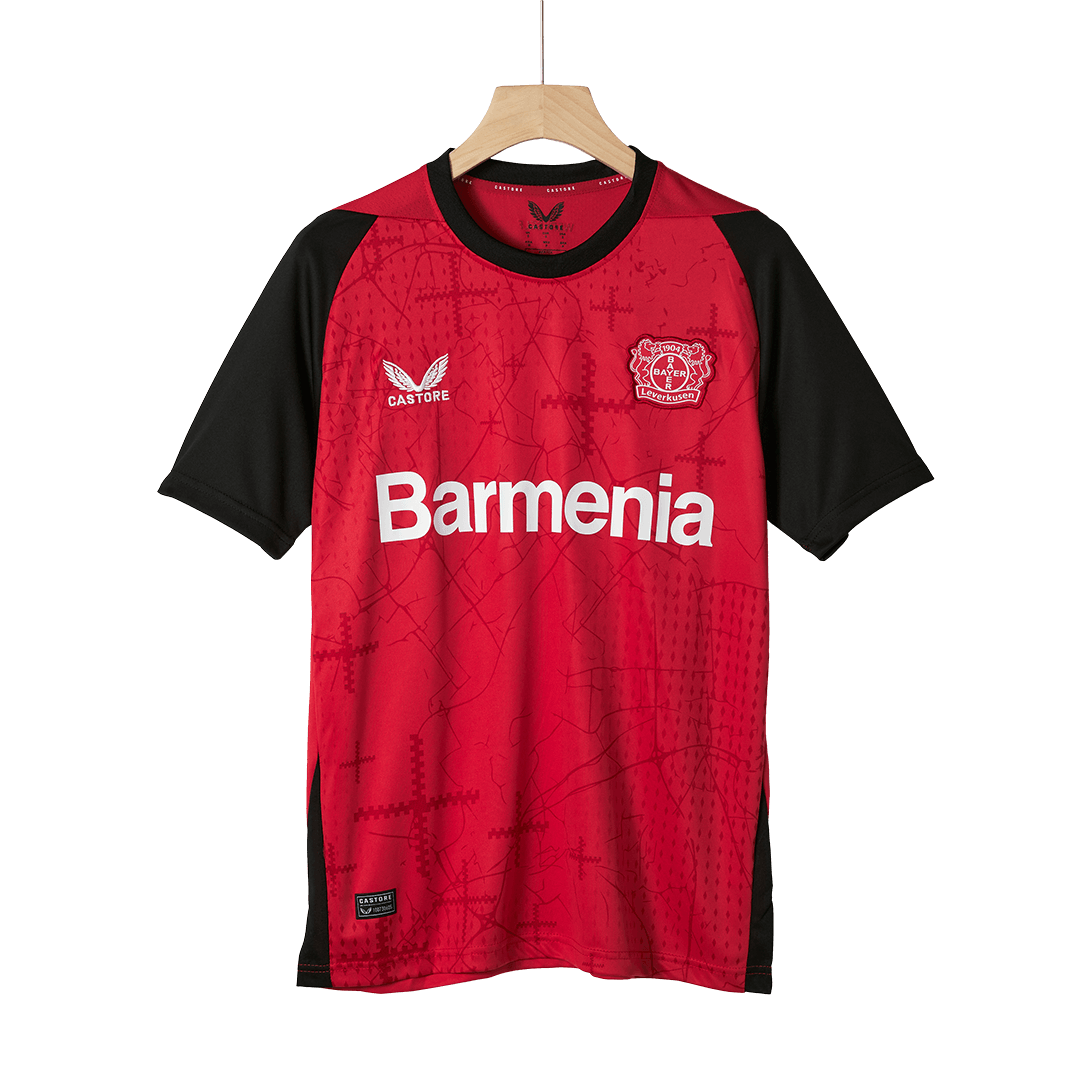 Bayer 04 Leverkusen Soccer Jersey Home Custom Shirt 2024/25
